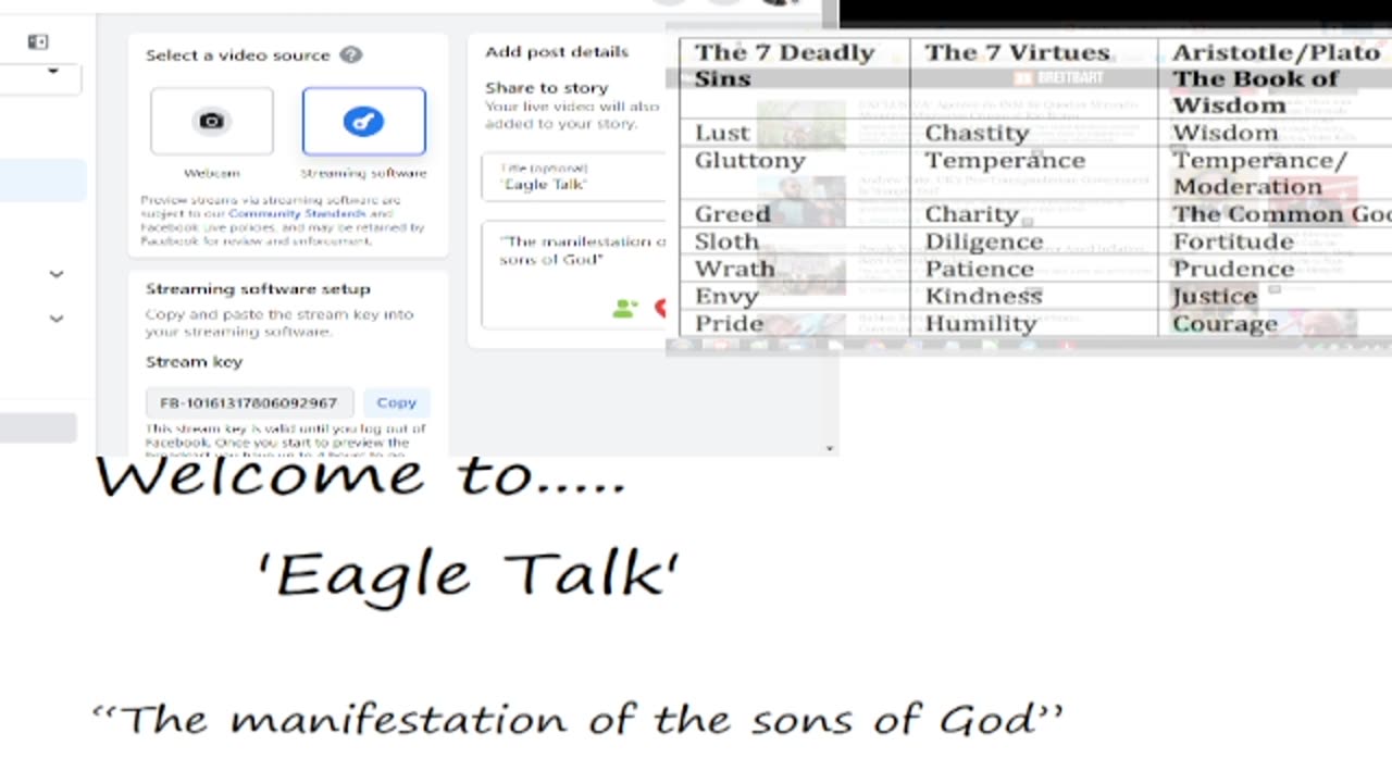 'Eagle Talk' ... “The manifestation of the sons of God”