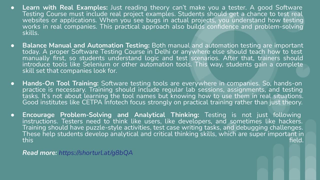 What Are the Best Practices in Software Testing Training?