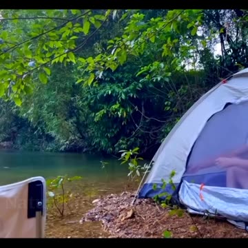Solo camping 🔥brushcraft camping outdoor
