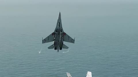 Su-27 Carrier Landing With a Cobra - MasterArm (1080p, h264, youtube)
