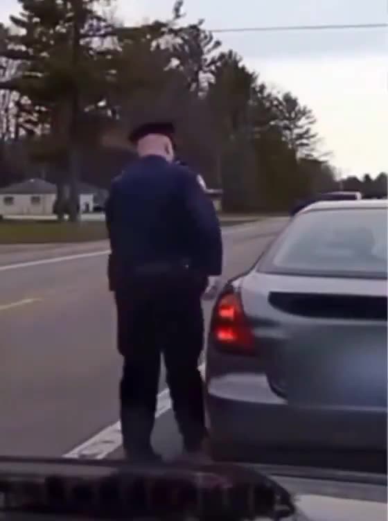 Do you know why the police are touching the cars?