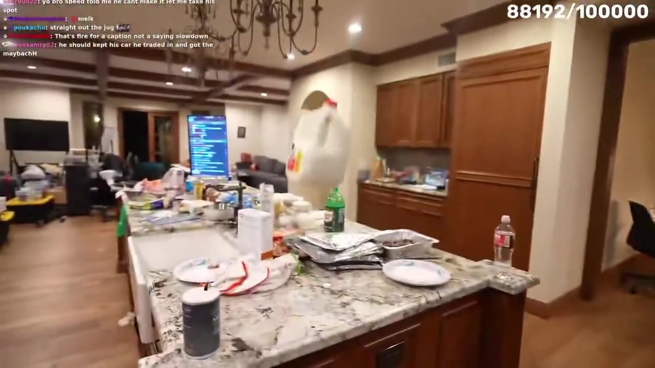 JasonTheWeen just tried bottle flipping a full jug of milk and exploded it everywhere. 😭😐