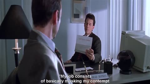 American Beauty, 1999 - ALL LESTER JOB SCENES oz Lester se osvobaja (notranjih) okov, vezi in prisil