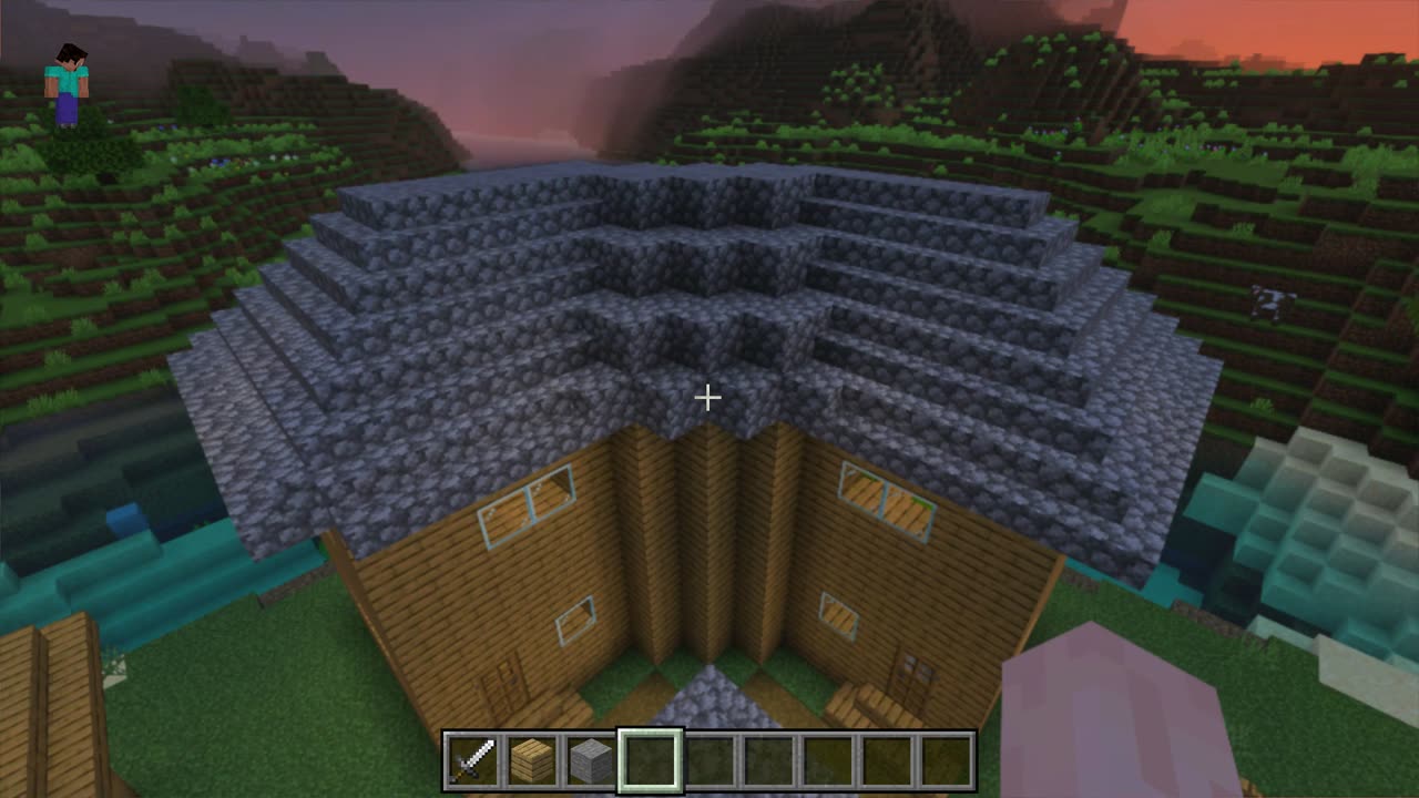 Minecraft Bedrock Edition: Creative Mode, Building Houses/Mansions, Ep 8