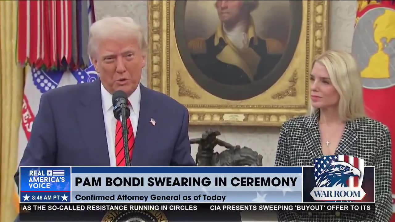 PRESIDENT TRUMP ON HOW PAM BONDI WILL BRING BACK JUSTICE TO THE JUSTICE DEPARTMENT!