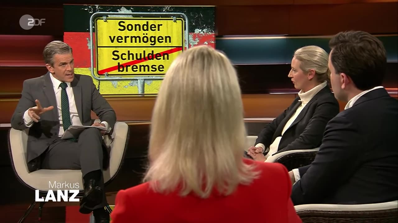 AfD-Chefin Weidel: Keine Koalition mit der CDU unter Friedrich Merz ｜ Markus Lanz vom 06. März 2025