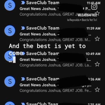 How to join save club with Joshua Lindsey