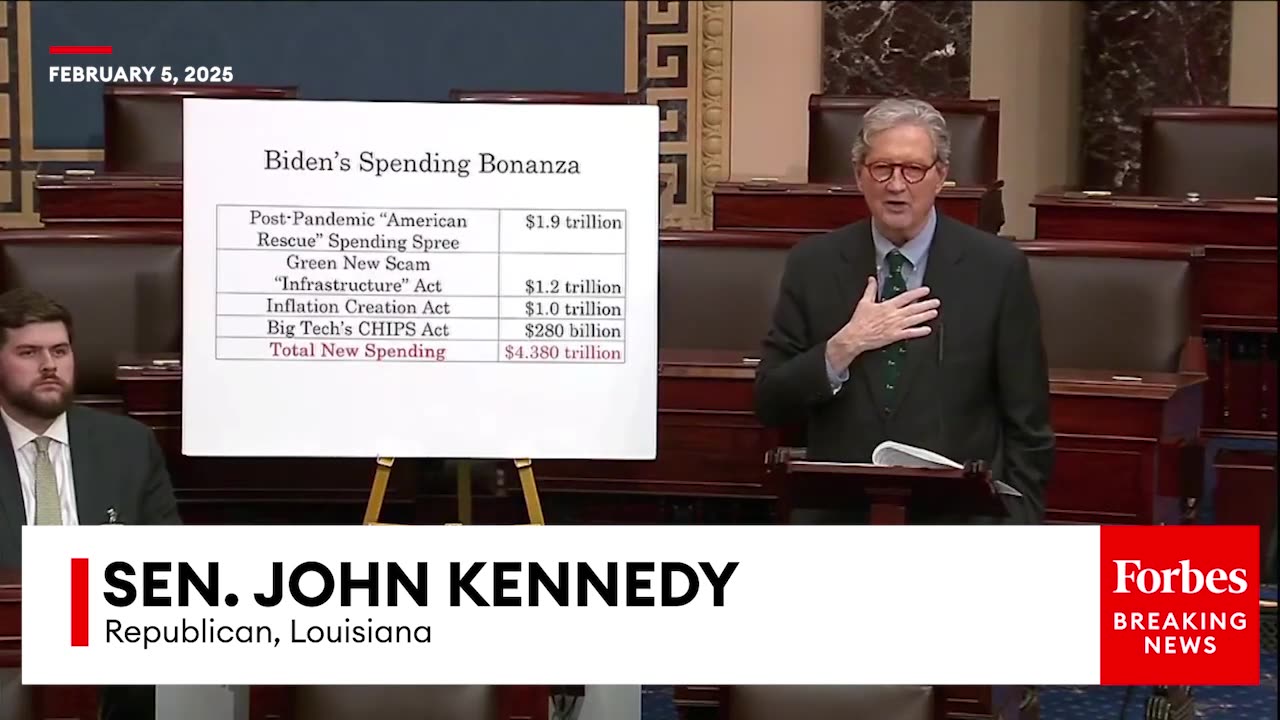 EPIC -John Kennedy Breaks Down Federal Spending 'Line By Line' In Epic Defense Of Elon Musk