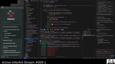 Active InferAnt Stream 009.1 ~ How to Accelerate? Active Inference Mountain Car in RxInfer.jl