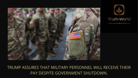Trump Orders our People Paid