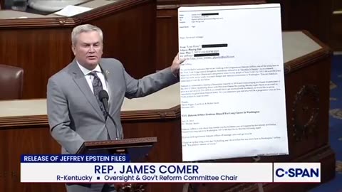 🚨 BRUTAL! Rep Comer Reads ENTIRE Email Where Hakeem Jeffries' team BEGGED Epstein for money!