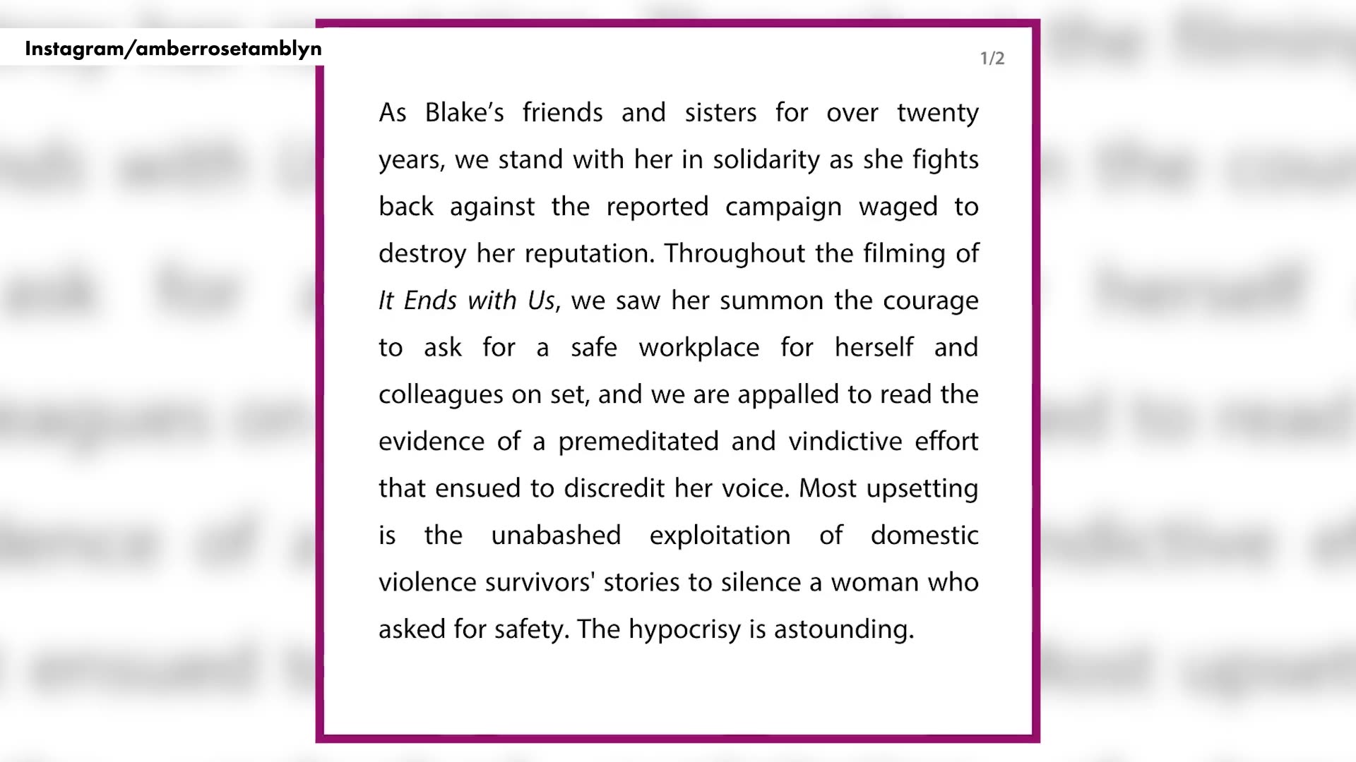 Blake Lively's friends and family respond amid bombshell complaint against Justin Baldoni