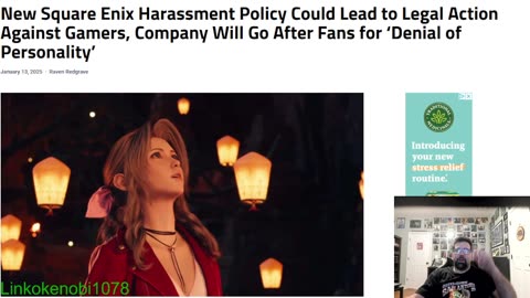 Sqaure Enix Filing A Harassment Policy Against Gamers