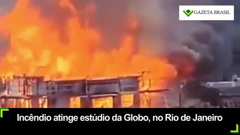 Incêndio de Grandes Proporções atinge Estúdios da TV Globo no Rio de Janeiro