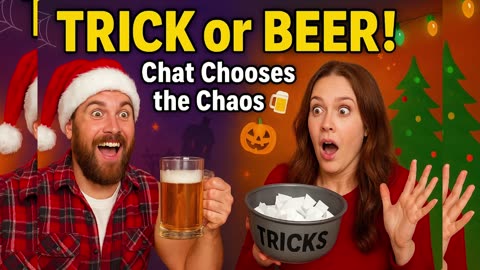 “Redneck Santa’s TRICK or BEER Halloween Chaos 🎃🍻”