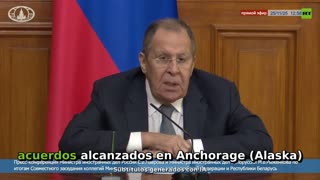 El plan de Trump se basa en discusiones de Anchorage, afirma Lavrov