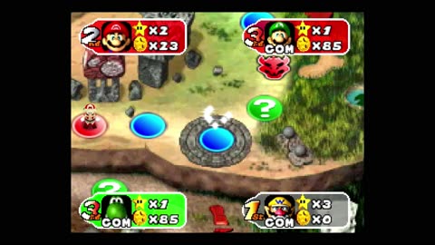 #marioparty2 HARD A.I. Mystery Land 35 Turn GAme Part.......Ten?