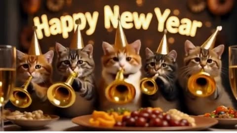 🐾🎉Cats on New Year's Eve 😻✨ - Funny Cats Doing Human Things