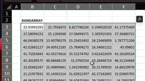 How to Generate Arrays of Random Numbers With RANDARRAY in Excel