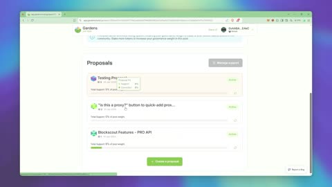 How to Join and Vote On Gardens Proposals - 1Minute Review
