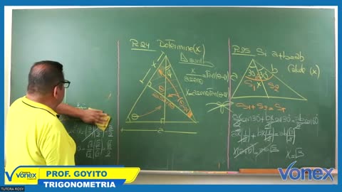 VONEX CICLO MATE 2024 | Semana 08 | Trigonometría: Resolución de Triángulos Ángulos Verticales