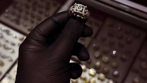 14K Yellow Gold & Natural Diamond Men's Ring