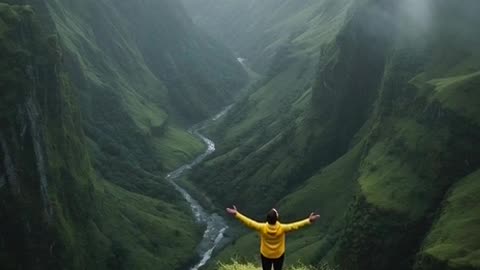 The video is made with AI, it may be artificial.