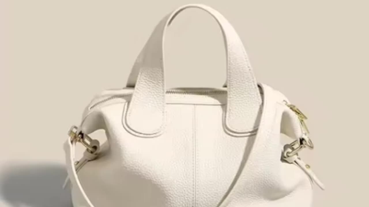 ITEM NO. 01 2025NEW Female Shoulder Bag Grey Black Doctor Bag Luxury Girl Handbag