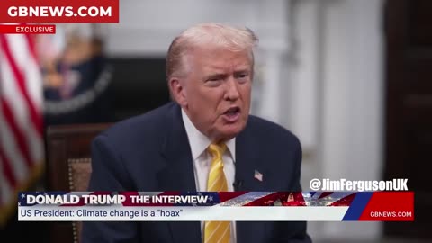 TRUMP EXPOSES THE CLIMATE SCAM — AGAIN