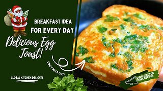 Breakfast idea for every day – simple bread recipe: quick, delicious egg toast!
