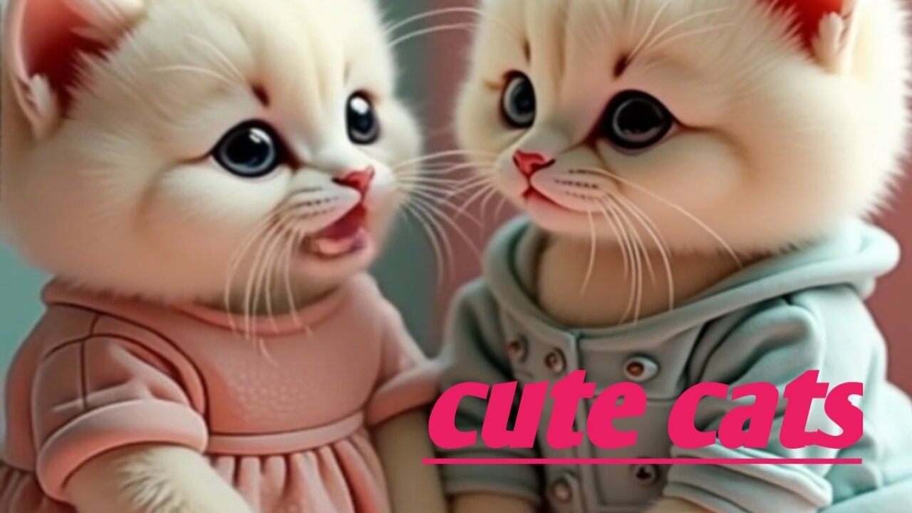 cute cat couple