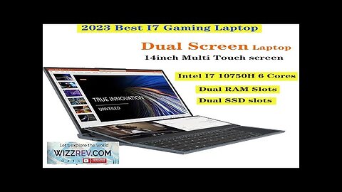 Dual-screen Laptop 14 inch Touch LCD 32GB/16GB/8GB RAM 2TB/1TB/512GB SSD I7 10th Review