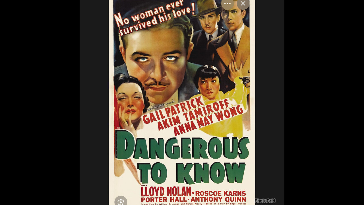 CS # 497. Dangerous to Know (1938)