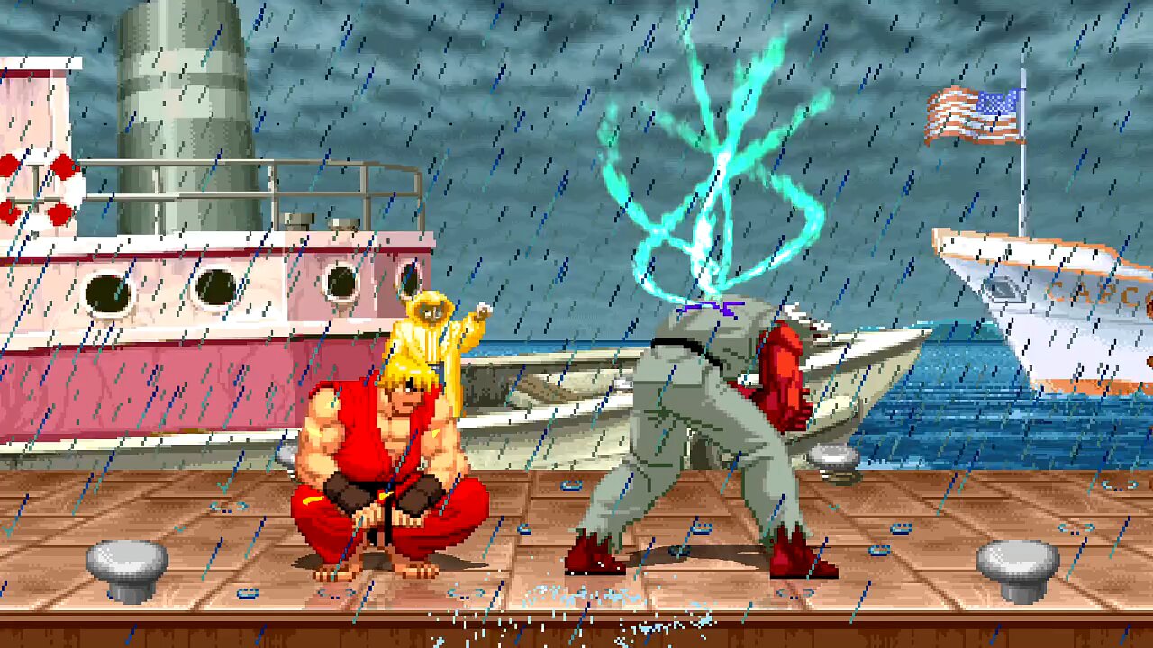 Fire Ken VS Shin Akuma