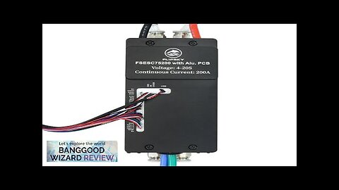 Flipsky Upgraded 75200 200A 84V ESC High Current with Aluminum PCB Water Review