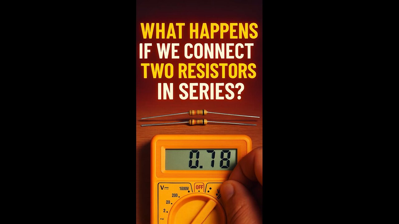 Testing Two Resistors in Series | Simple Electronics Demo