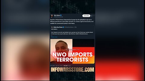 Globalists Import Terrorists - Alex Jones on X