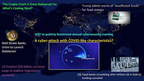 Food Banks Funding Canceled, WEF To Livestream Cyber Security Meeting & More