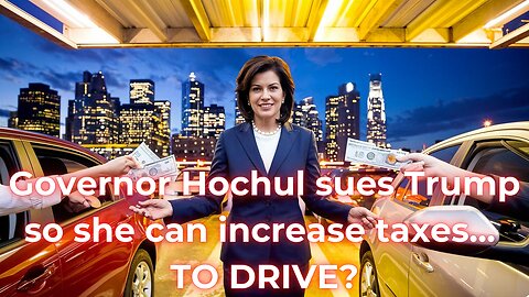 Governor Hochul sues the Trump administration to keep her "congestion pricing" tax scheme alive...