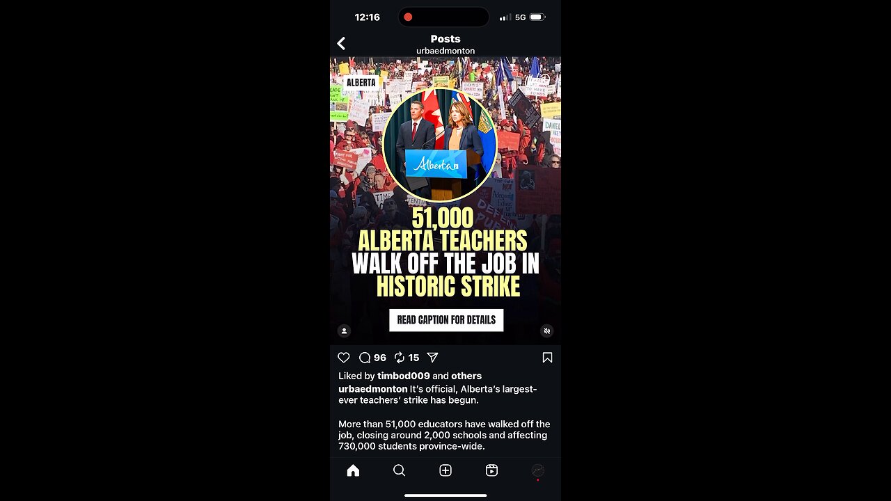 Alberta teachers strike