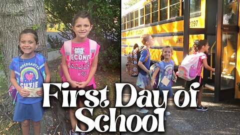 FIRST DAY of SCHOOL 2023!! 2nd Grade & Kindergarten (SOOOO CUTE!)
