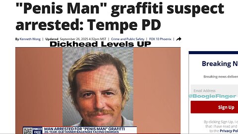 "Penis Man" graffiti suspect arrested: Tempe PD
