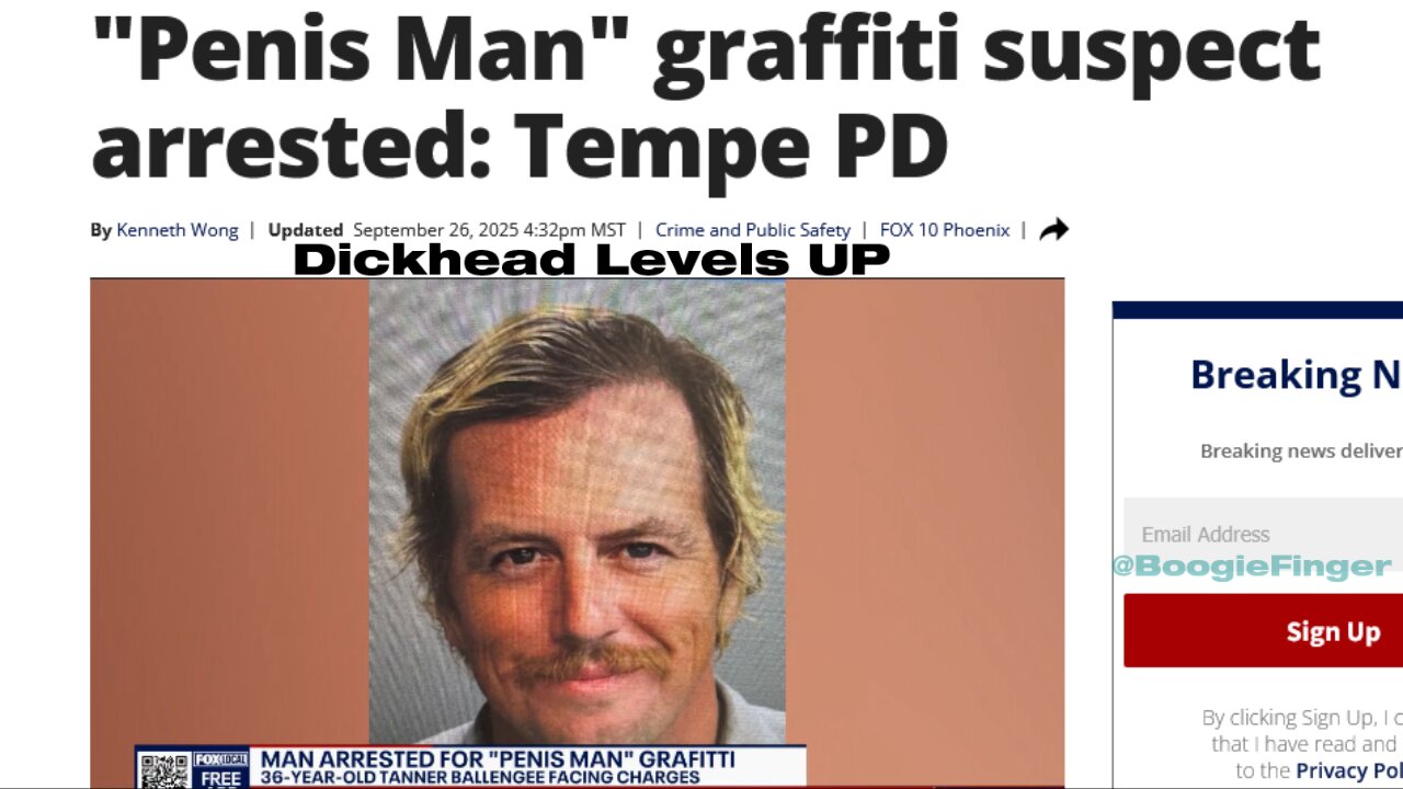 "Penis Man" graffiti suspect arrested: Tempe PD
