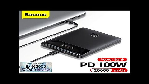 Baseus Blade 100W 74Wh 20000mAh Power Bank External Battery Power Supply Review