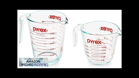 Pyrex 2 Piece Glass Measuring Cup Set Includes 1-Cup and 2-Cup Tempered Review