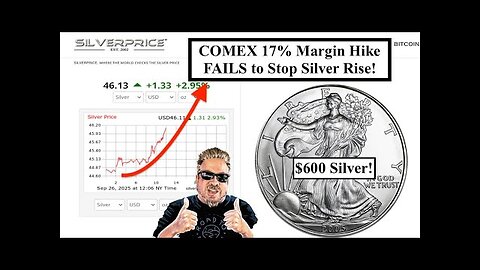 SILVER ALERT! COMEX 17% Silver Margin Hike FAILS to Stop the Silver Rise! $600 Silver Coming FAST! 