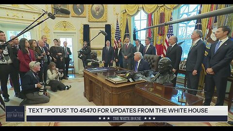 🔴Recently Live: 2-2-26 President Trump Participates in Signing Time