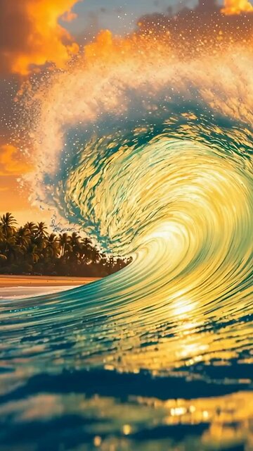 🌊✨🎶TROPICAL STATE OF MIND, WHERE WORRIES FADE LIKE THE WAVES, A PERFECT WAVE