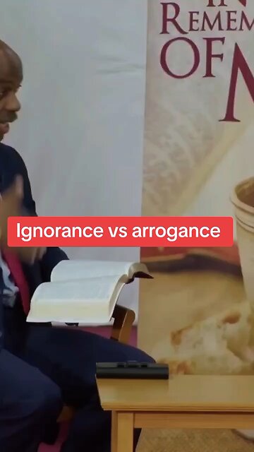 Ignorant sin vs arrogant sin!