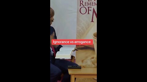 Ignorant sin vs arrogant sin!
